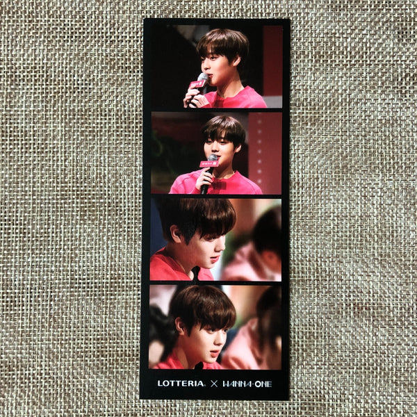 WANNA ONE PARK JIHOON [ LOTTERIA ] Official 4 Cut Photo Photocard / New / Gift