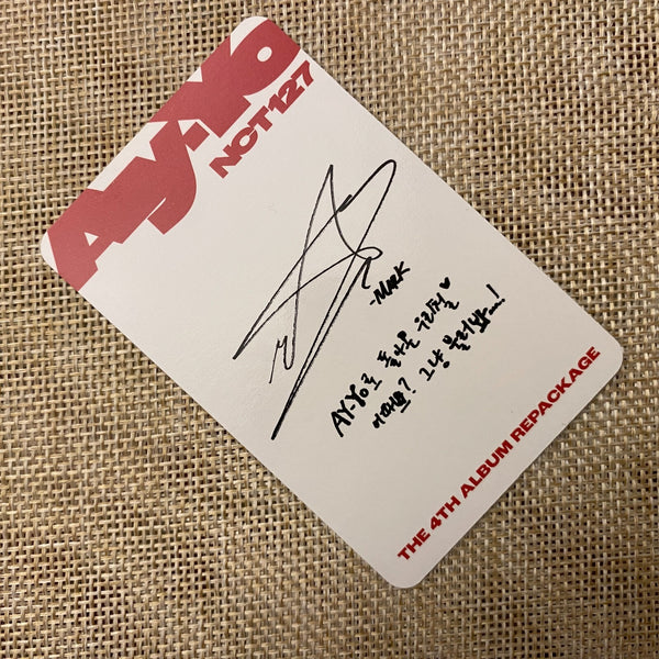 NCT 127 MARK [ Ay-Yo ] Official Photocard, Smini Ver / New, Rare / Gift