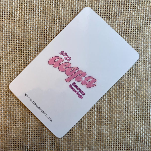 AESPA WINTER [ 2022 Season's Greetings ] Official Photocard, Aladin / New / Gift