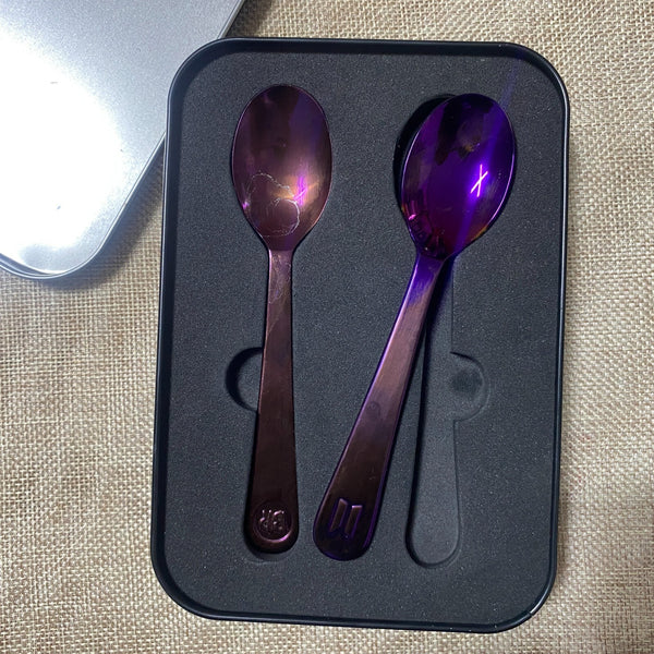BTS [ BASKIN ROBBINS ] Official Purple Ice Cream Spoon / Mint, Rare / Gift
