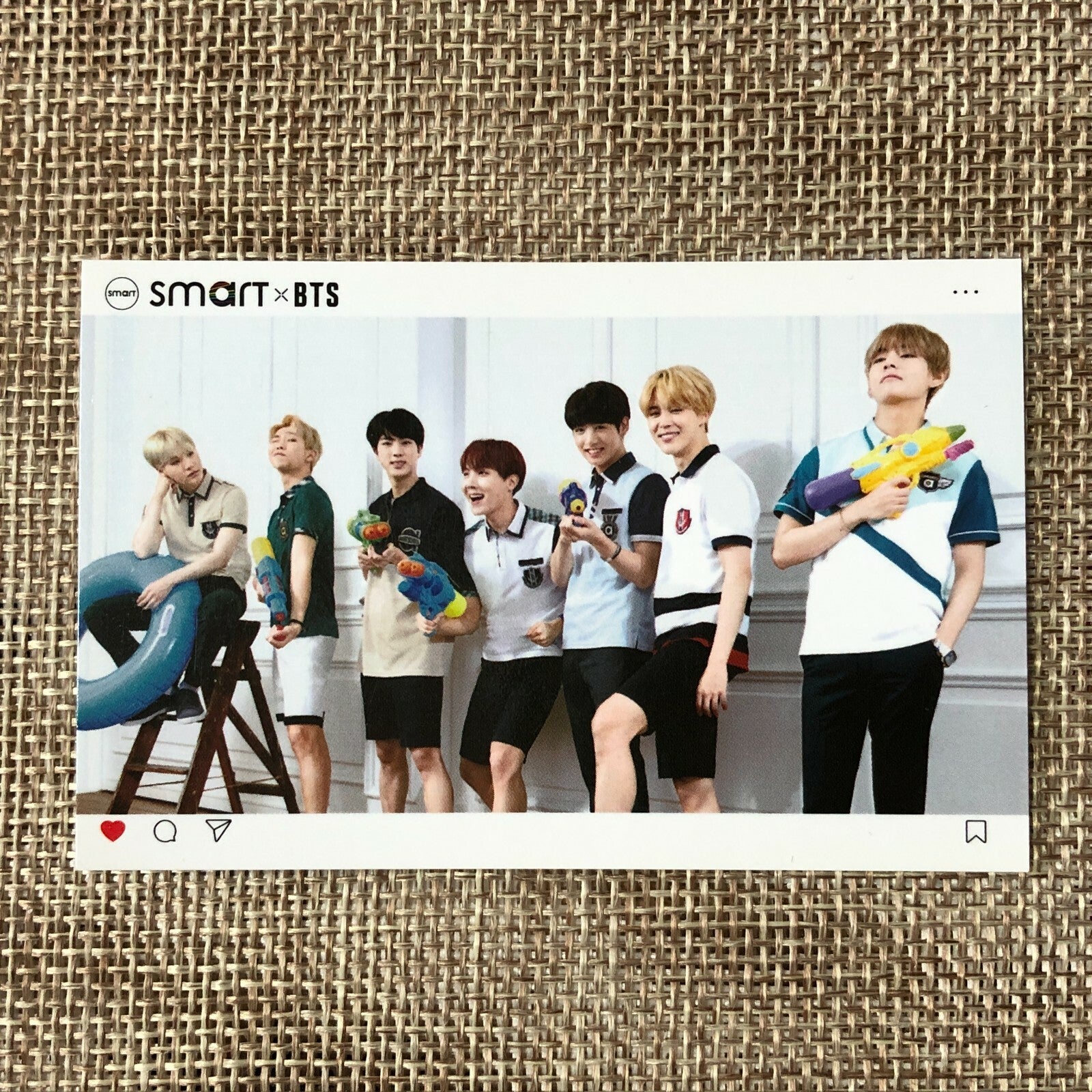 BTS GROUP #3 [ BTS X Smart Uniform ] Official Photocard / New, Rare / Gift