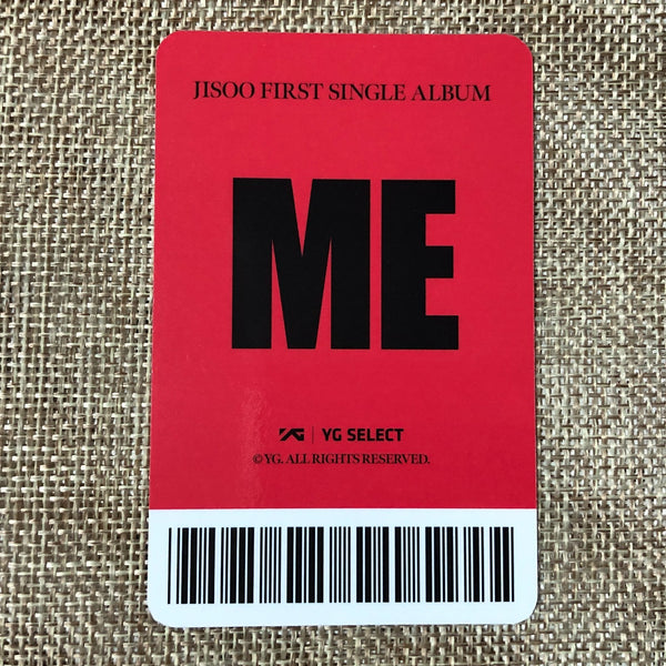 BLACKPINK JISOO [ME] Official Photocard, Solo 1st Single YG Select / New / Gift