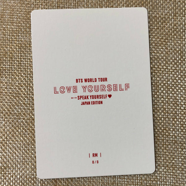 BTS RM 8/8 [Speak Yourself World Tour Japan] Official Mini Photocard / Gift