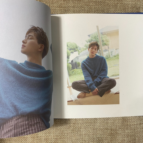 SHINEE Onew [Voice Mini Solo Blue Album] Photobook + CD, No PC / Mint, Rare /+G