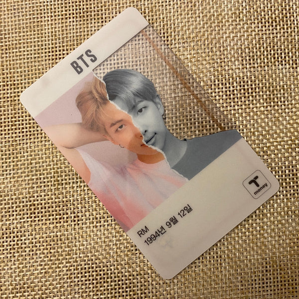 BTS RM [ 2019 CU T-Money Transparent ] Official Photocard / New / Gift