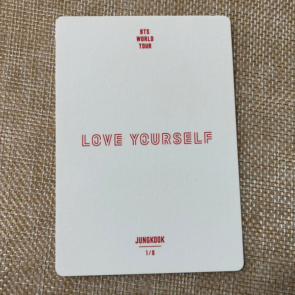 BTS JUNGKOOK 1/8 [Love Yourself World Tour] Official Mini Photocard / New / Gift