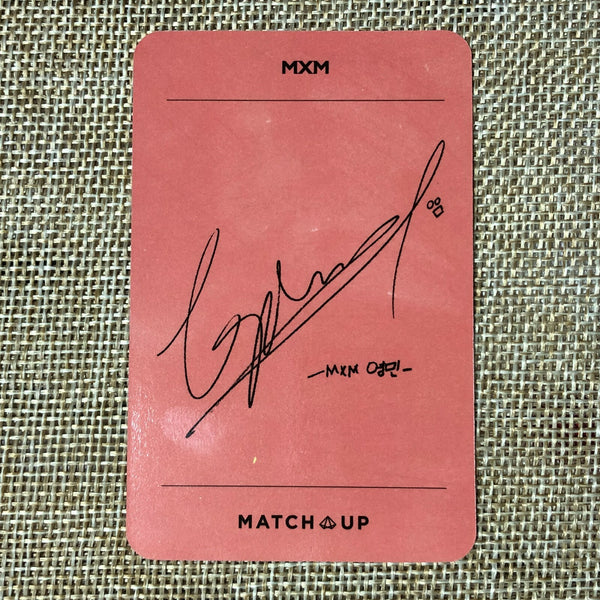 MXM YOUNGMIN #2 [MATCH UP] Official Photocard, BRANDNEW BOYS 1st Mini / Gift
