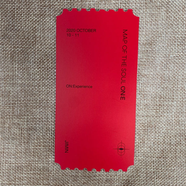 BTS [ Map of the Soul ON:E DVD ] Hologram Photo Ticket Set (All Member) / New/+G
