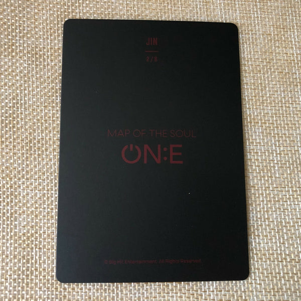 BTS JIN 2/8 [ Map of the Soul ON:E ] Official Mini Photocard, ONE / New / Gift
