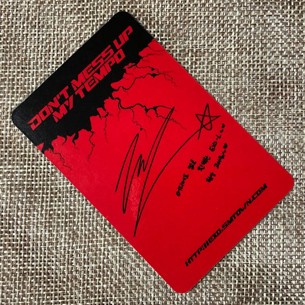 EXO CHEN [ Don't mess up My Tempo ] Official Photocard, Vivace 5th / New / Gift