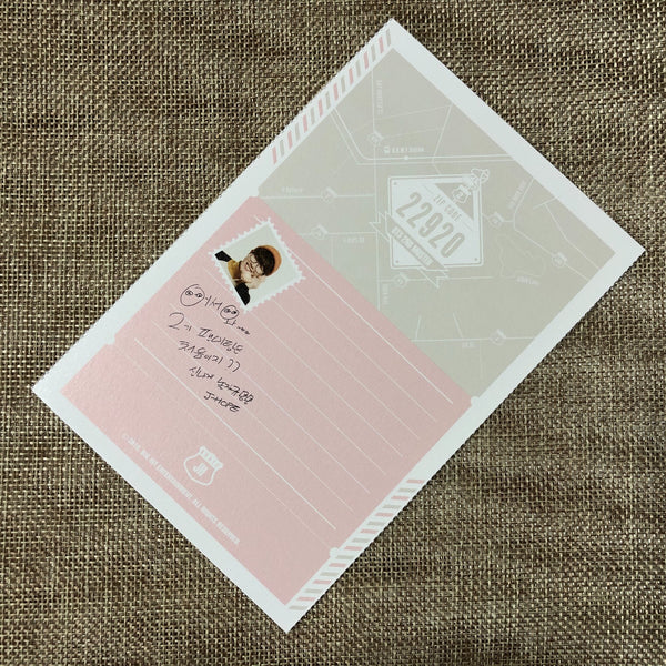 BTS J-HOPE [ ARMY 2nd Muster ZIP CODE 22920 Official Postcard ] New Rare /+GFT