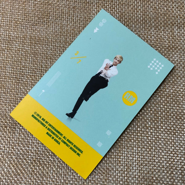 BTS RM 3/7 [ 3rd Muster ARMY.ZIP ] Official Player Card Photocard / New / Gift