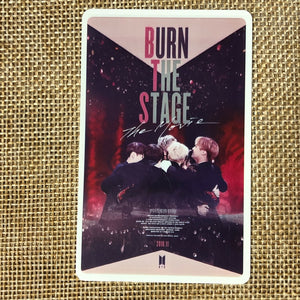 BTS GROUP #17 [Burn The Stage Movie] Official Ticket Photocard Photo / Gift