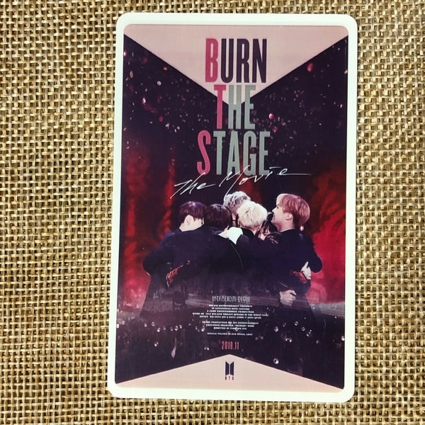 BTS GROUP #17 [Burn The Stage Movie] Official Ticket Photocard Photo / Gift