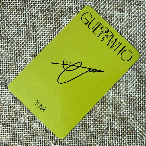 ITZY YUNA #4 [ GUESS WHO ] Official Special Photocard / New / Gift