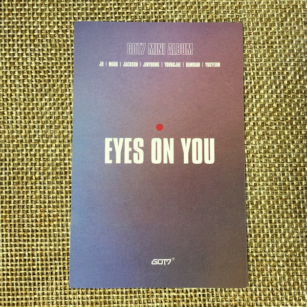 GOT7 YOUNGJAE [ Eyes On You Album ] Official Photocard, Purple Ver / New / Gift