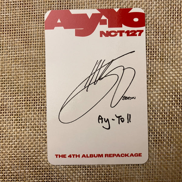 NCT 127 JAEHYUN [ Ay-Yo ] Official Photocard, SMINI Ver / New, Rare / Gift