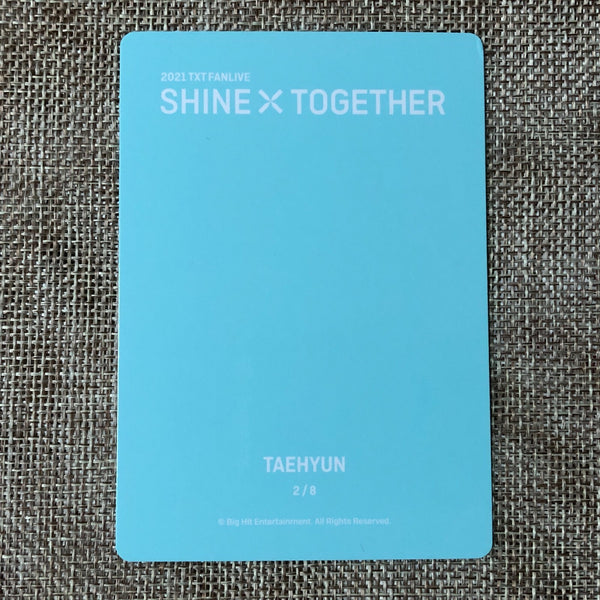 TXT TAEHYUN 2/8 [2021 Shine Together Fanlive] Official Mini Photocard / Gift
