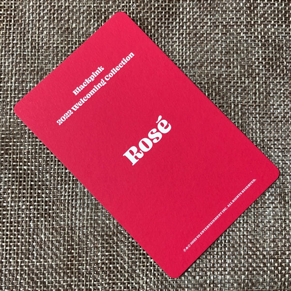 BLACKPINK ROSE #6 [ 2022 Welcoming Collection ] Official Photocard / New / Gift