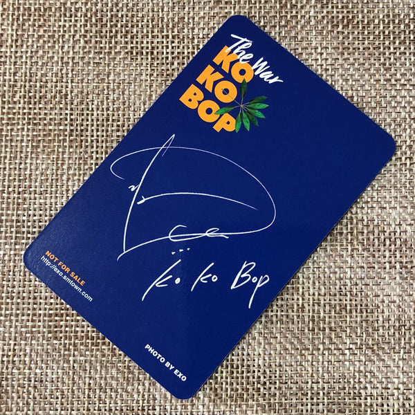 EXO D.O. #2 [ The War KOKOBOP ] Official Photocard, 4th Album / New / Gift