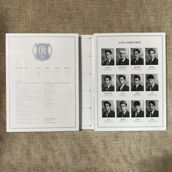 EXO  [ 2014 First Year DVD ] Official DVD Set, 4 DVD / New, Rare / Gift