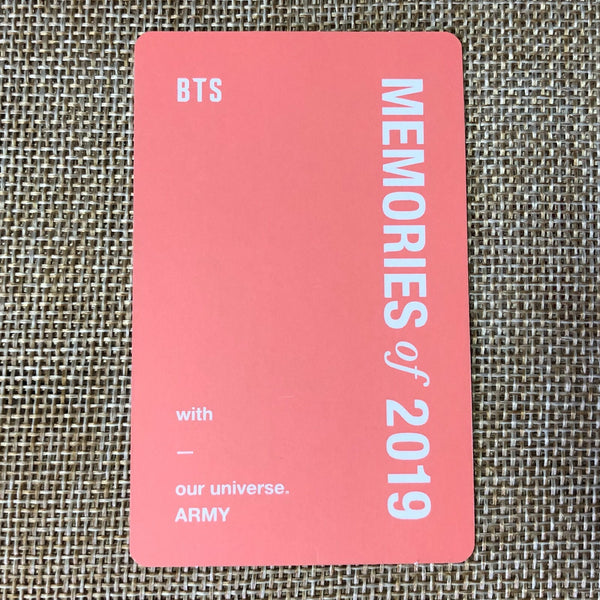 BTS RM [ Memories of 2019 ] Official DVD Photocard / New / Gift