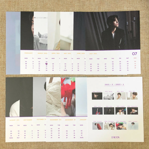 BTS V TAEHYUNG [ DICON Vol 10 BTS goes on ] Official Calendar Cards / New / Gift