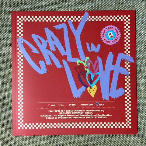 ITZY YUNA [CRAZY IN LOVE] Official Photobook + Poster +Sticker Set / New / Gift