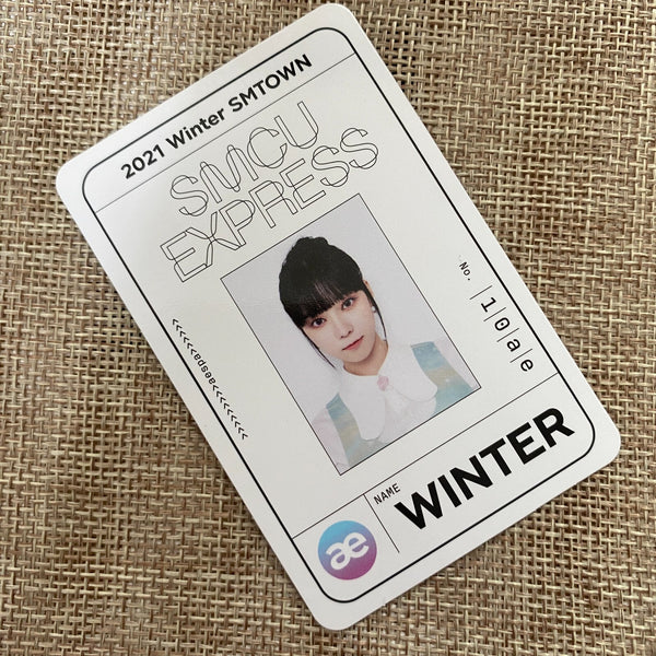 AESPA WINTER [2021 Winter SMTOWN SMCU Express] Official Pass Photocard / Gift