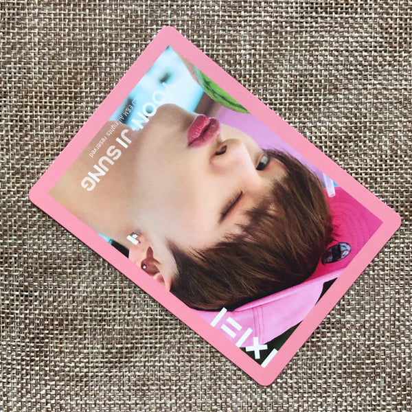 WANNA ONE YOON JISUNG [ TO BE ONE ] Official Photocard, Pink ver / New / Gift