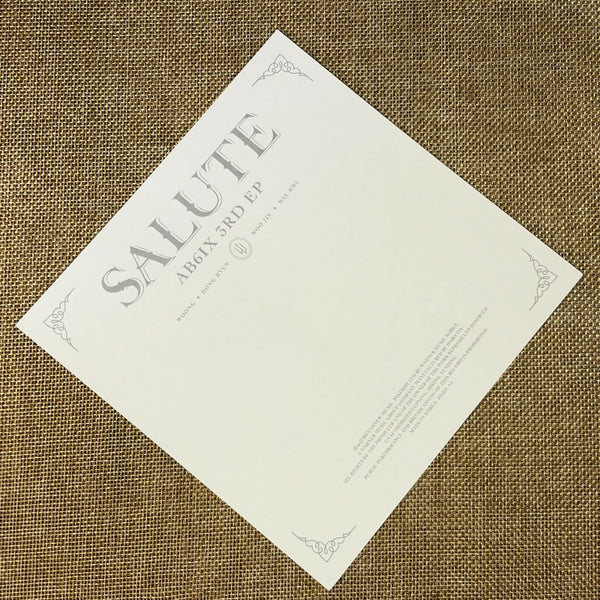 AB6IX WOOJIN [ SALUTE ] Official Postcard, 3rd Album / New, Rare / Gift