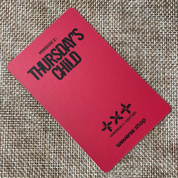 TXT HUENINGKAI [Minisode 2 Thursday's Child Weverse] Official Photocard / Gift
