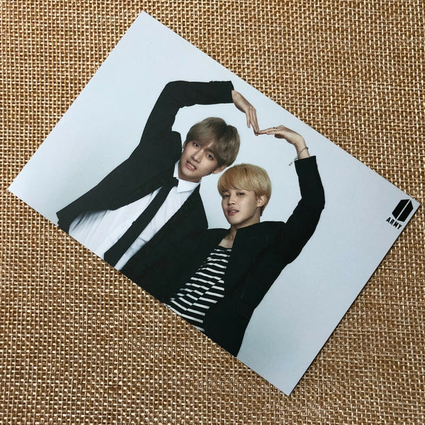 BTS V JIMIN [ Wings Tour Final ] Official Photocard, 4th Army Booth / New / Gift