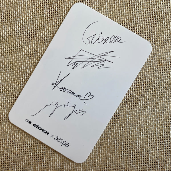 AESPA GROUP [ 2021 EIDER ] Official Limited Photocard / New, Rare / Gift