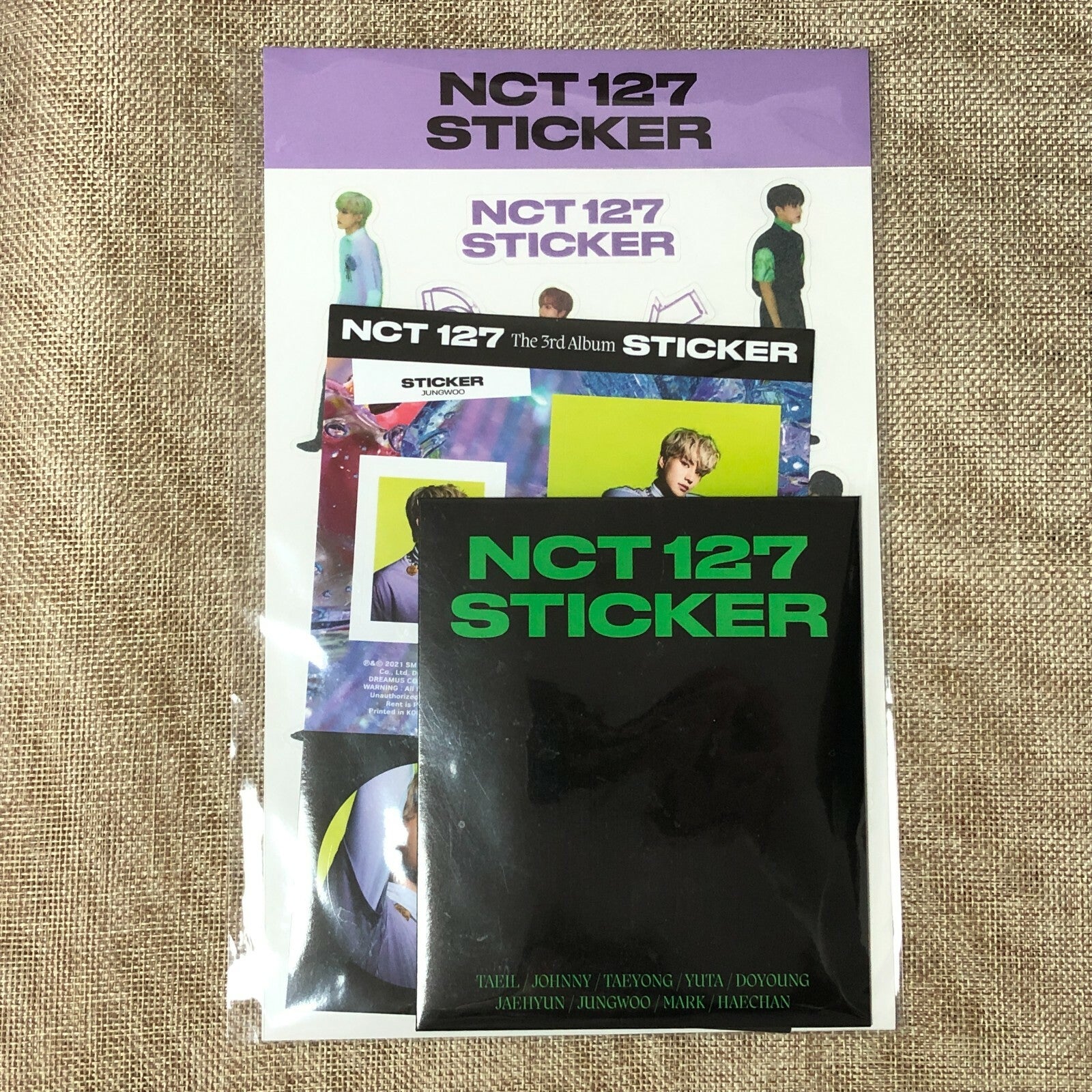 NCT 127 [STICKER] Official Goods PHOTO + GLOW-IN-THE-DARK + STICKER SET / Gift
