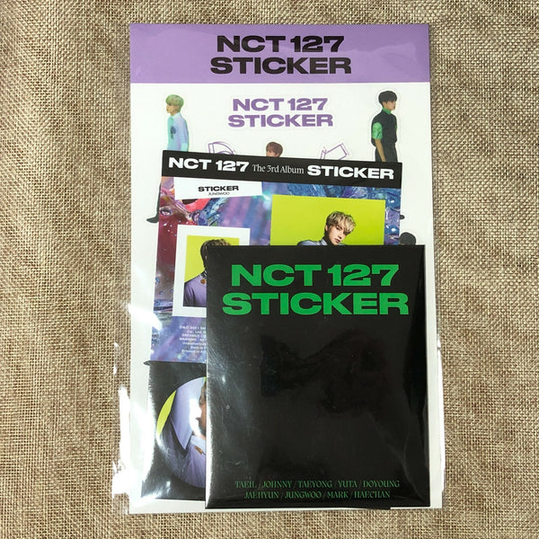 NCT 127 [STICKER] Official Goods PHOTO + GLOW-IN-THE-DARK + STICKER SET / Gift