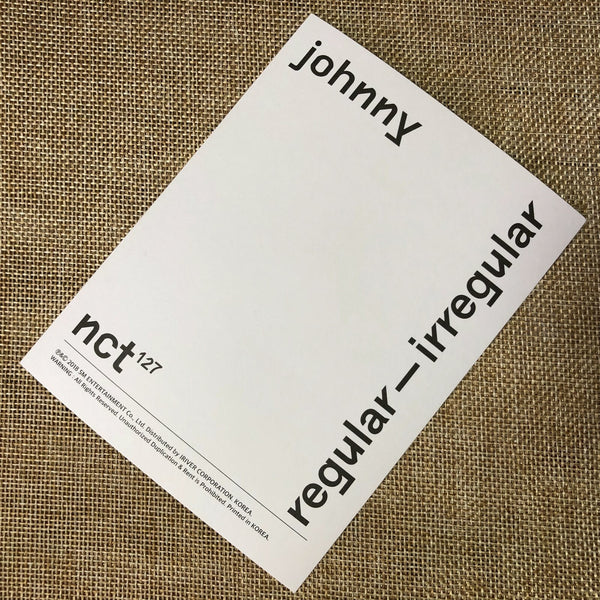 NCT 127 JOHNNY [Regular-Irregular] Official Postcard Photocard, Album / Gift