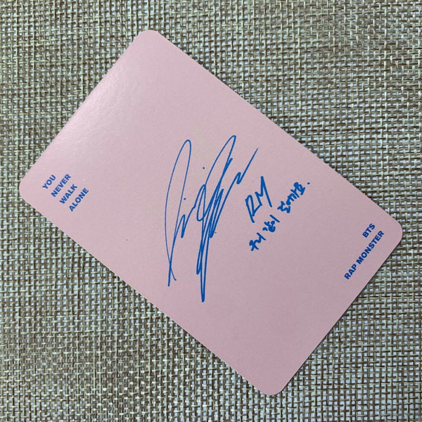 BTS RM [ YNWA You Never Walk Alone ] Official Photocard / New / Gift