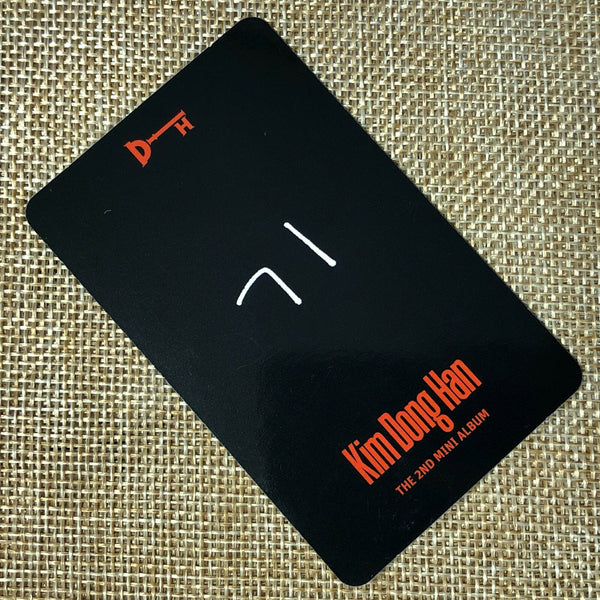 KIM DONG HAN #5 [D-Night] Official Photocard, 2nd Mini Album / New, Rare / Gift