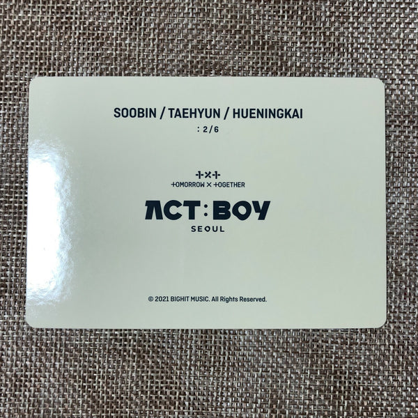 TXT UNIT SOOBIN 2/6 [ ACT : BOY SEOUL ] Official Mini