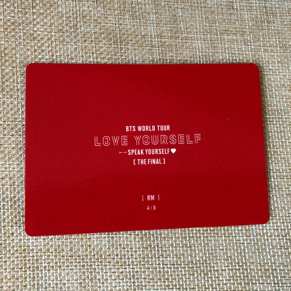 BTS RM 4/8 [ Speak Yourself The Final ] Official Mini Photocard / New / Gift