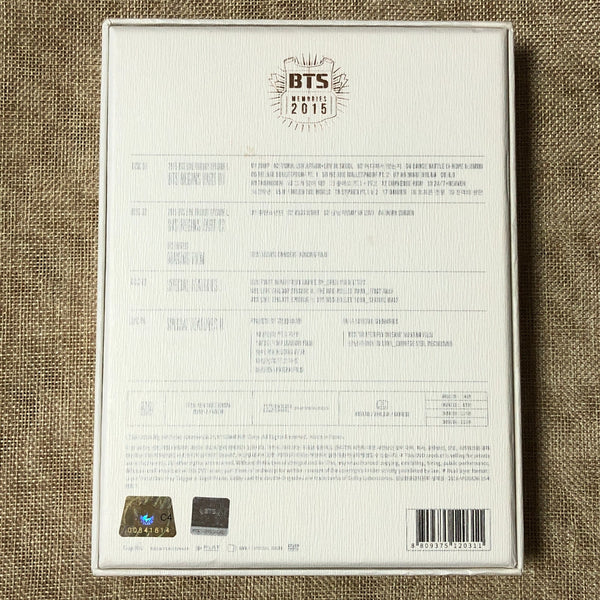 BTS [ Memories of 2015 ] Official DVD Region 1,3,4,5,6 + Photobook / EN