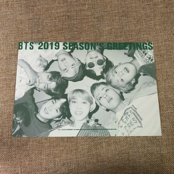 BTS GROUP #1 [2019 Season's Greetings] Official Mini Poster Postcard / Gift