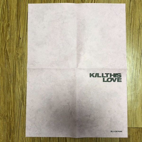 BLACKPINK LISA [ Kill This Love ] Official Folded Poster / New / Gift