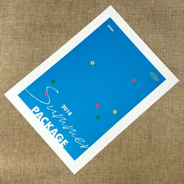 BTS SUGA [Summer Package 2018 in Saipan] Official Mini Poster Postcard / Gift