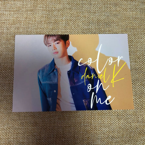 WANNA ONE KANG DANIEL #1 [Color On Me] Official Postcard, 1st Single / Gift