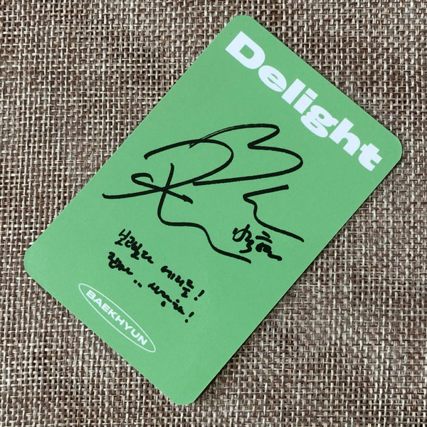 EXO BAEKHYUN [ Delight ] Official Photocard, 2nd Mini MINT Kihno / New / Gift