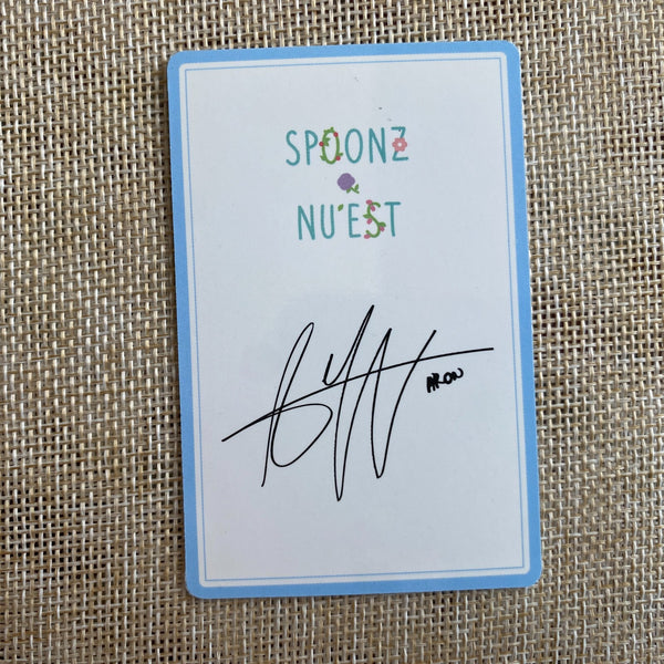 NU'EST ARON #2 [ NU'EST x SPOONZ ] Official Photocard / New, Rare / Gift