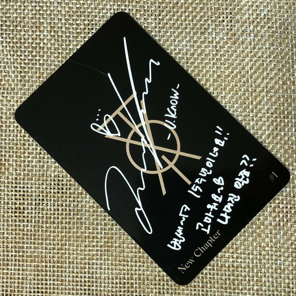 TVXQ YOONHO [New Chapter #1 The Chance of Love] Official Photocard / New / Gift