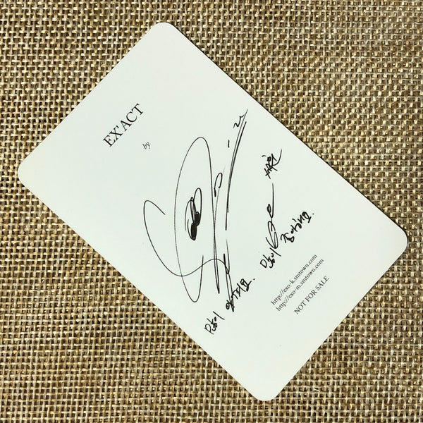 EXO SEHUN [ EXACT EX'ACT ] Official Photocard, 3rd Album Korean Ver / New / Gift
